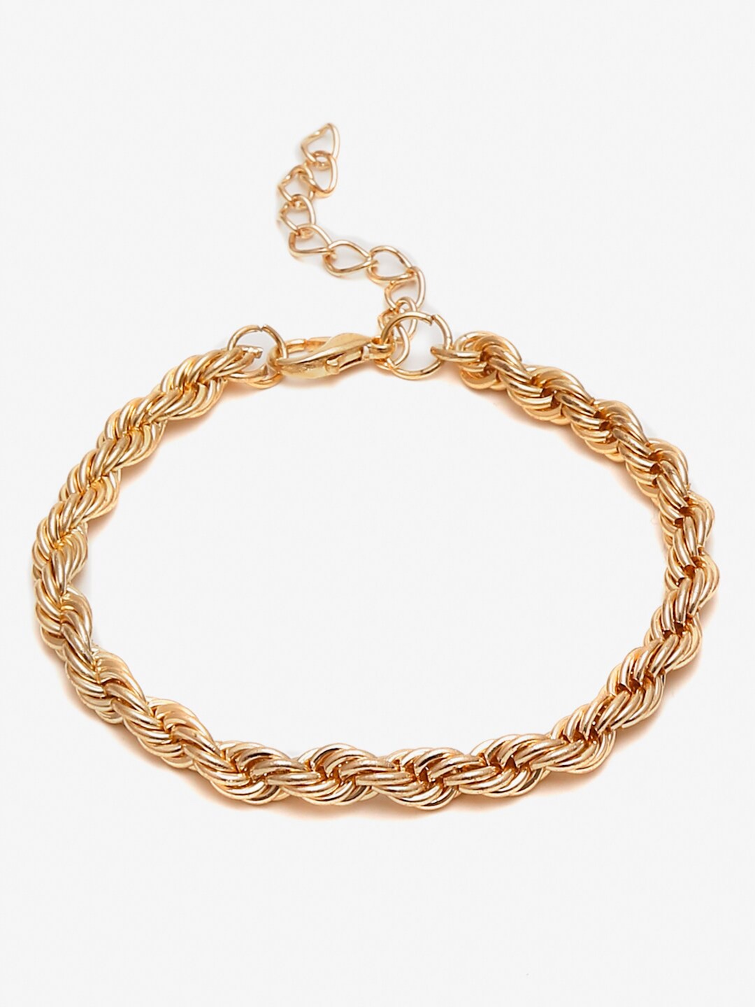 Women Set Of 4 Gold-Toned Gold-Plated Charm Bracelet